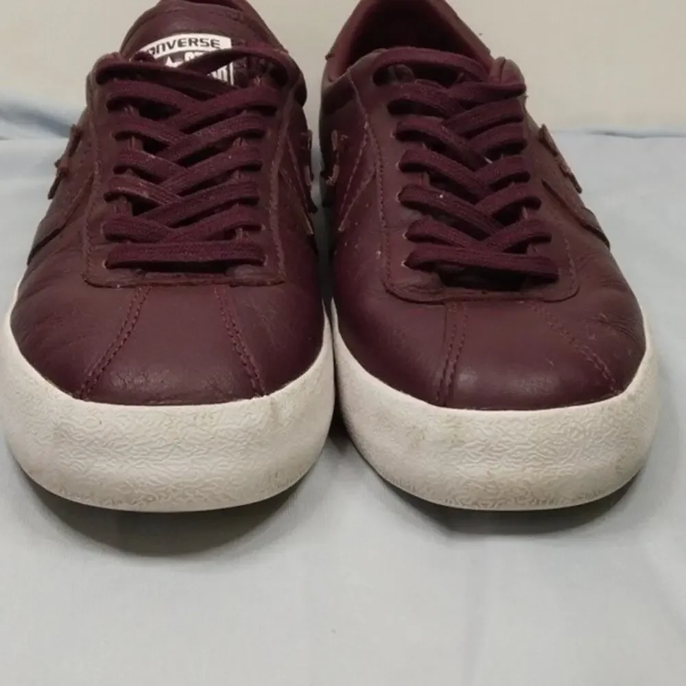 Converse Breakpoint Dark Sangria Leather Sneakers Size Mens 7.5 Womens 9